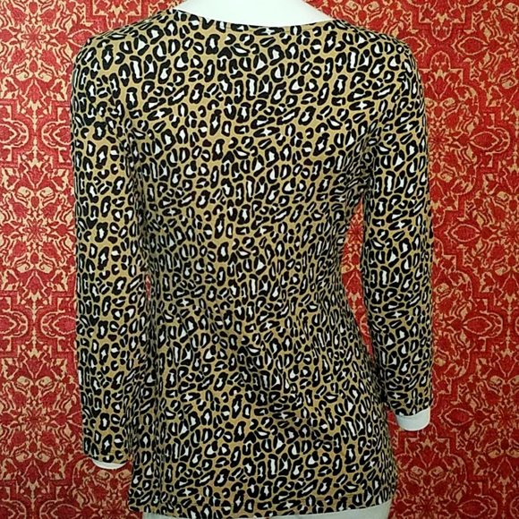 New BANANA REPUBLIC knit faux wrap blouse M 💥🕚 - Picture 6 of 8